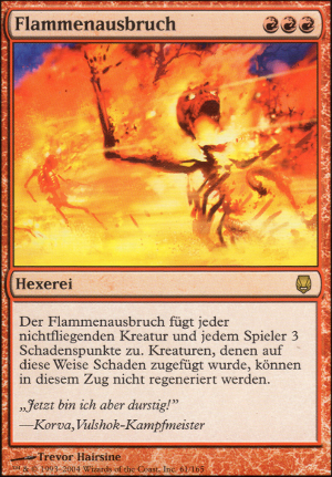 Flammenausbruch