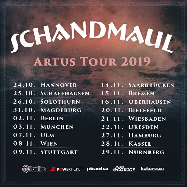 Schandmaul Artus Tour 2019