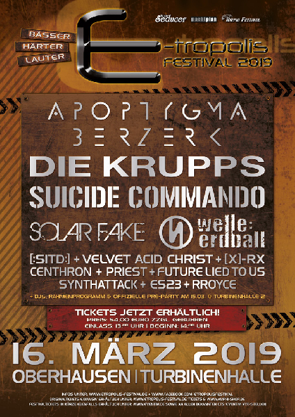 E-Tropolis 2019 Finaler Flyer