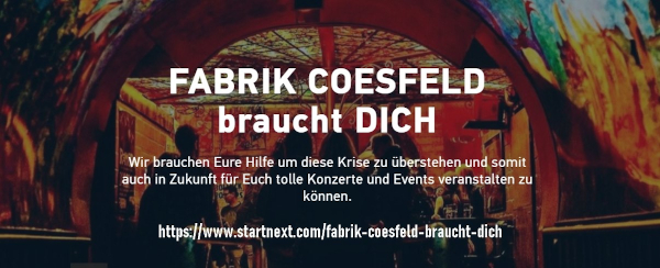 Fabrik Coesfeld braucht Dich