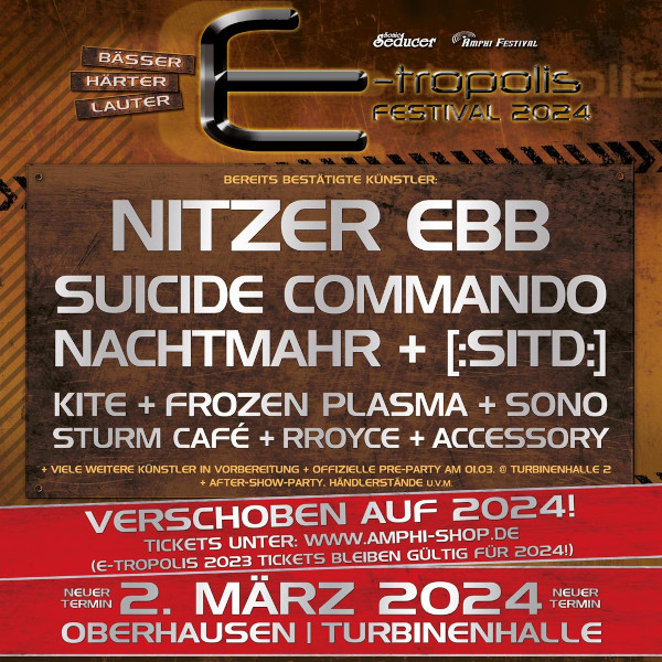 Flyer E-tropolis auf 2024 verschoben