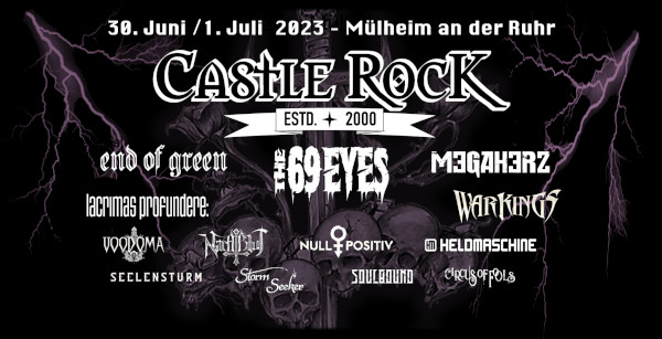 CASTLE ROCK XXI: Am 30.06. und 01.07.2023 im Schloss Broich!
