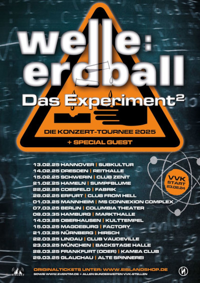Welle: Erdball "Das Experiment" Tournee 2025