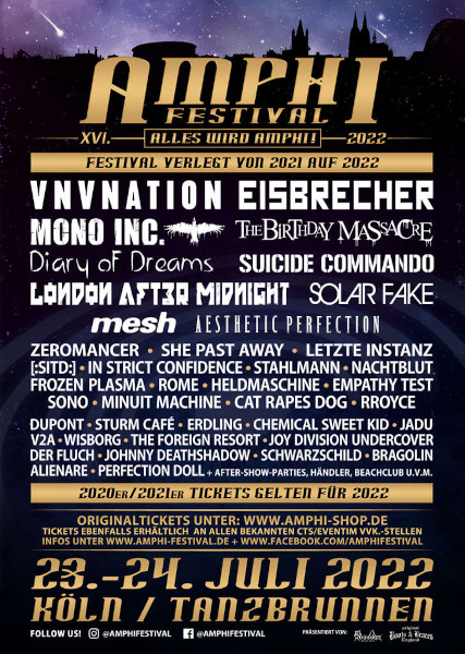 Amphi Festival 2022 Flyer