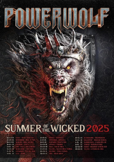 Powerwolf - Summer Of The Wicked Tour 2025