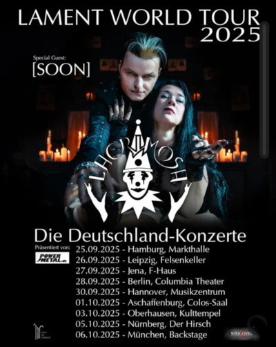 Lacrimosa - Lament Tour 2025 - Deutschlandtermine
