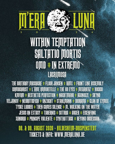 Mera Luna 2026 Flyer Stand Dezember 2025