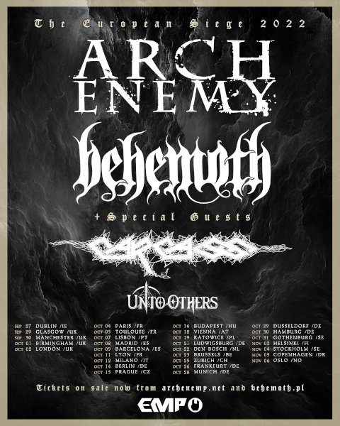 Arch Enemy | Behemoth "The European Siege" Tour 2022