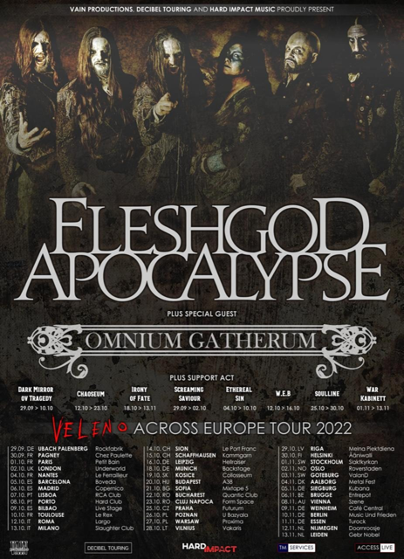 Fleshgod Apocalypse "Veleno Across Europe Tour 2022"