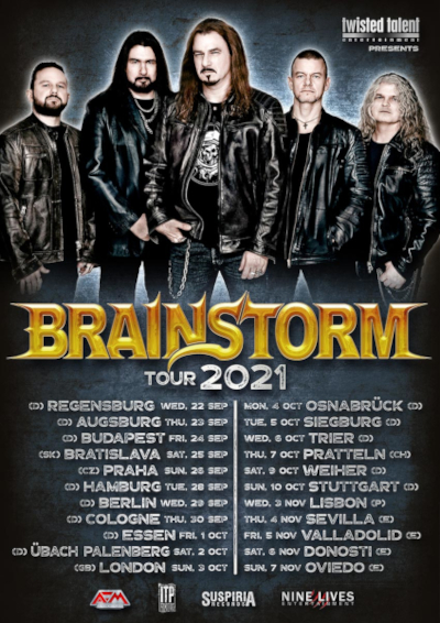 Brainstorm - No Walls, Just Skulls Tour