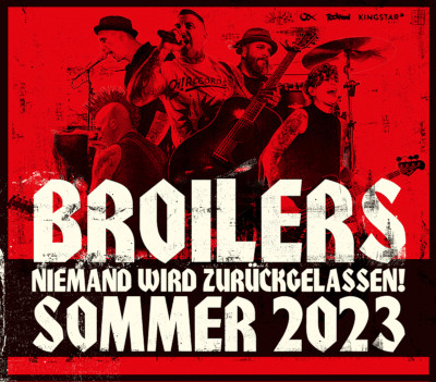 Broilers "Niemand wird zurckgelassen!" Tour 2023