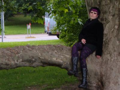 WGT 2006: Steffi und der Baum